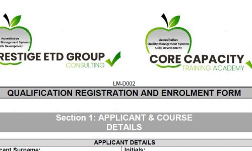 FULL QUALIFICATION Registration and Enrolment Form